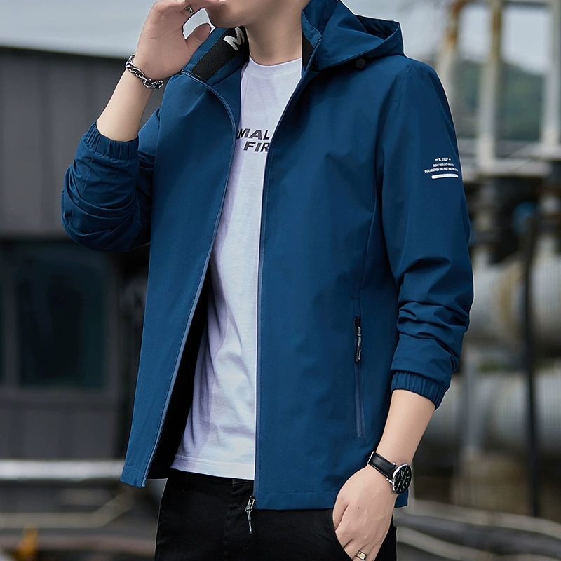 Съемная куртка с капюшоном мужской 2023 осень-зима новая флисовая тепловая куртка повседневная дикая тонкая куртка с воротником