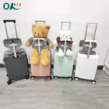 高端宝妈母婴箱双拉杆铝框行李箱可坐骑儿童拉杆箱20寸登机箱批发