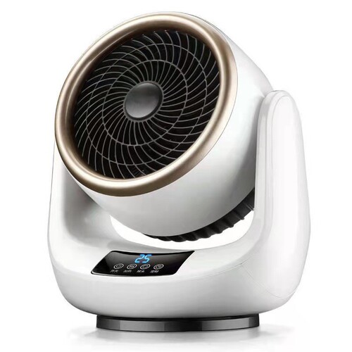 Remote control swivel household indoor heating and cooling two-in-one heating fan machine desktop German black technology electric heater