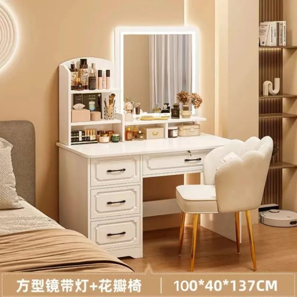 Fábrica directa de dormitorio pequeño simple mesas de vestuario dormitorio simple moderno gabinete de almacenamiento de mesa de vestuario una