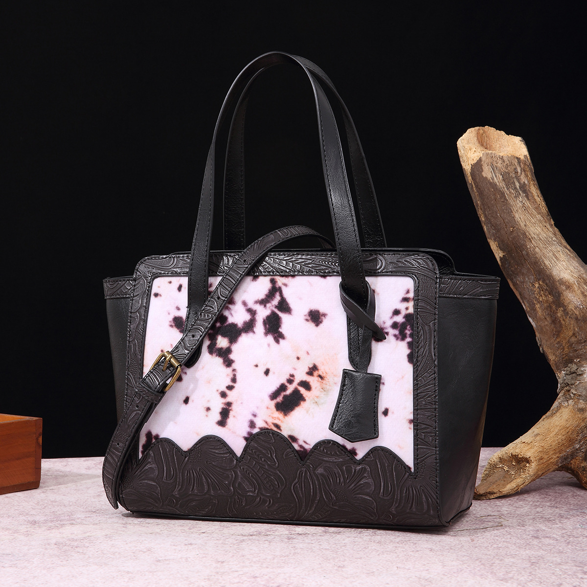 Retro Mode Damen Satchel Schulter Umhängetasche Wollsamt Damen Tasche_voghion.com