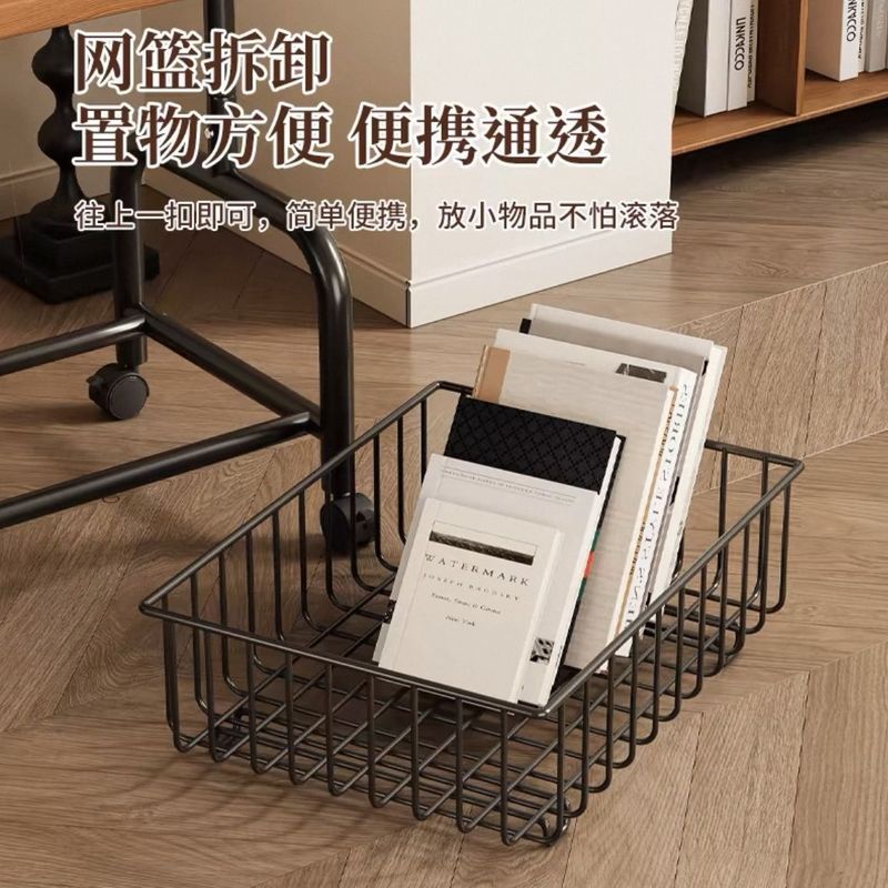 リビングルームと寝室の可動トロリークリームスタイルの家庭用シンプルな小さなコーヒーテーブル車輪付き収納ラック小さなテーブル|undefined
