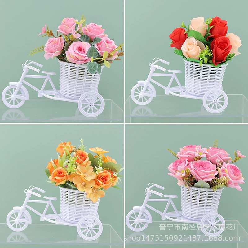 Современные креативные маленькие цветочные Автомобильные украшения аксессуары для дома гостиная супермаркет красоты Чен реквизит украшения Моделирование цветок в горшке растение оптом