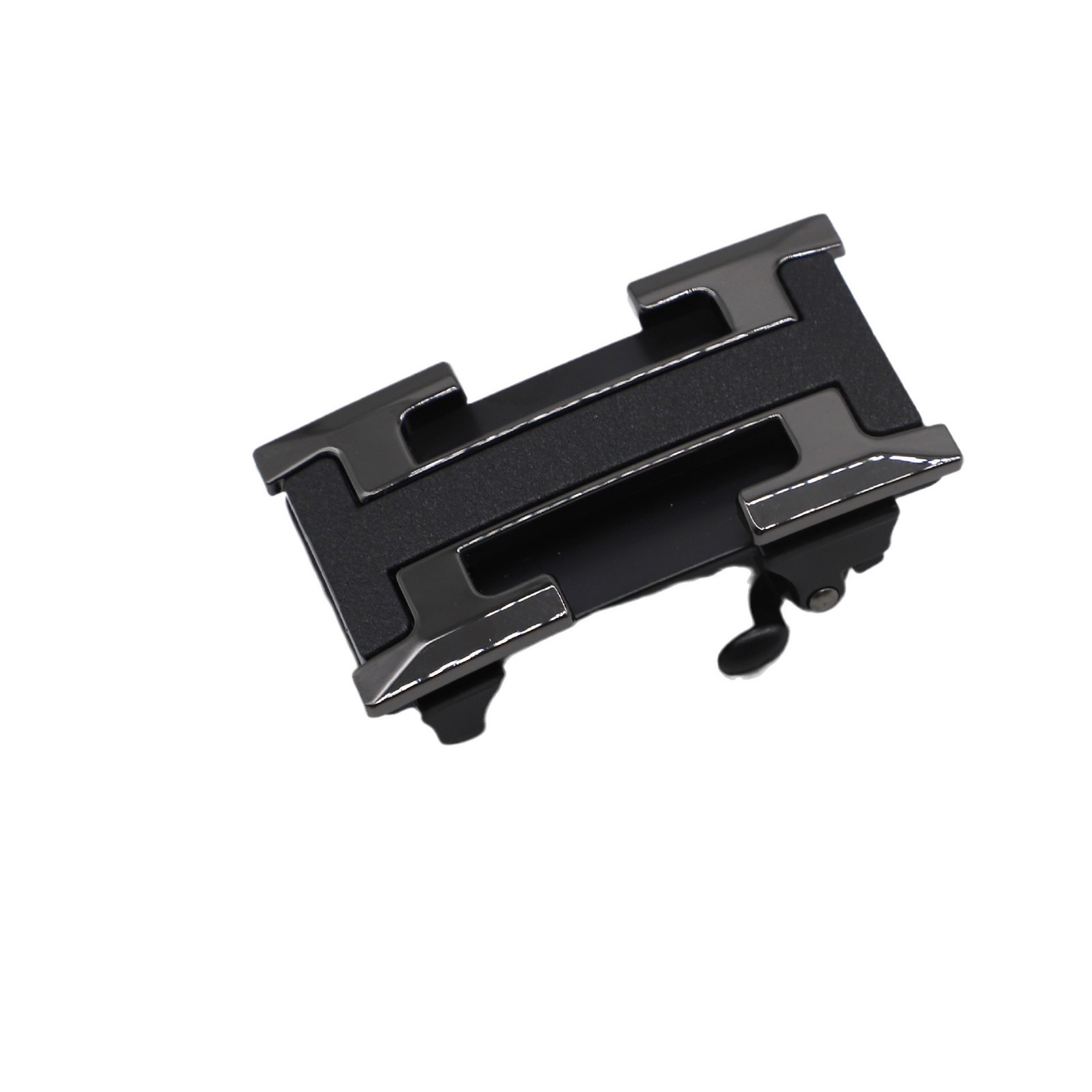 Fábrica de aleación sin dientes automático abrazadera de cinturón interna se puede personalizar con láser LOGO hombre cinturón abrazadera