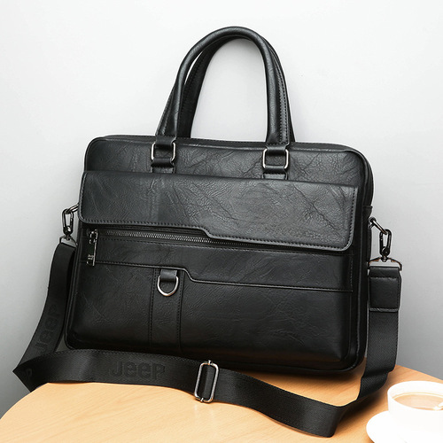 Cross-border classic men's bag Jeep shoulder handbag casual fashionable business bag direct from the manufacturer executive bag