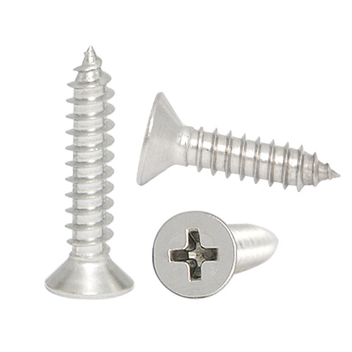 Nickel-plated flat head self-tapping screws Cross countersunk head self-tapping KA self-tapping screws M1.7M2M2.3M2.6M3M3.5M4
