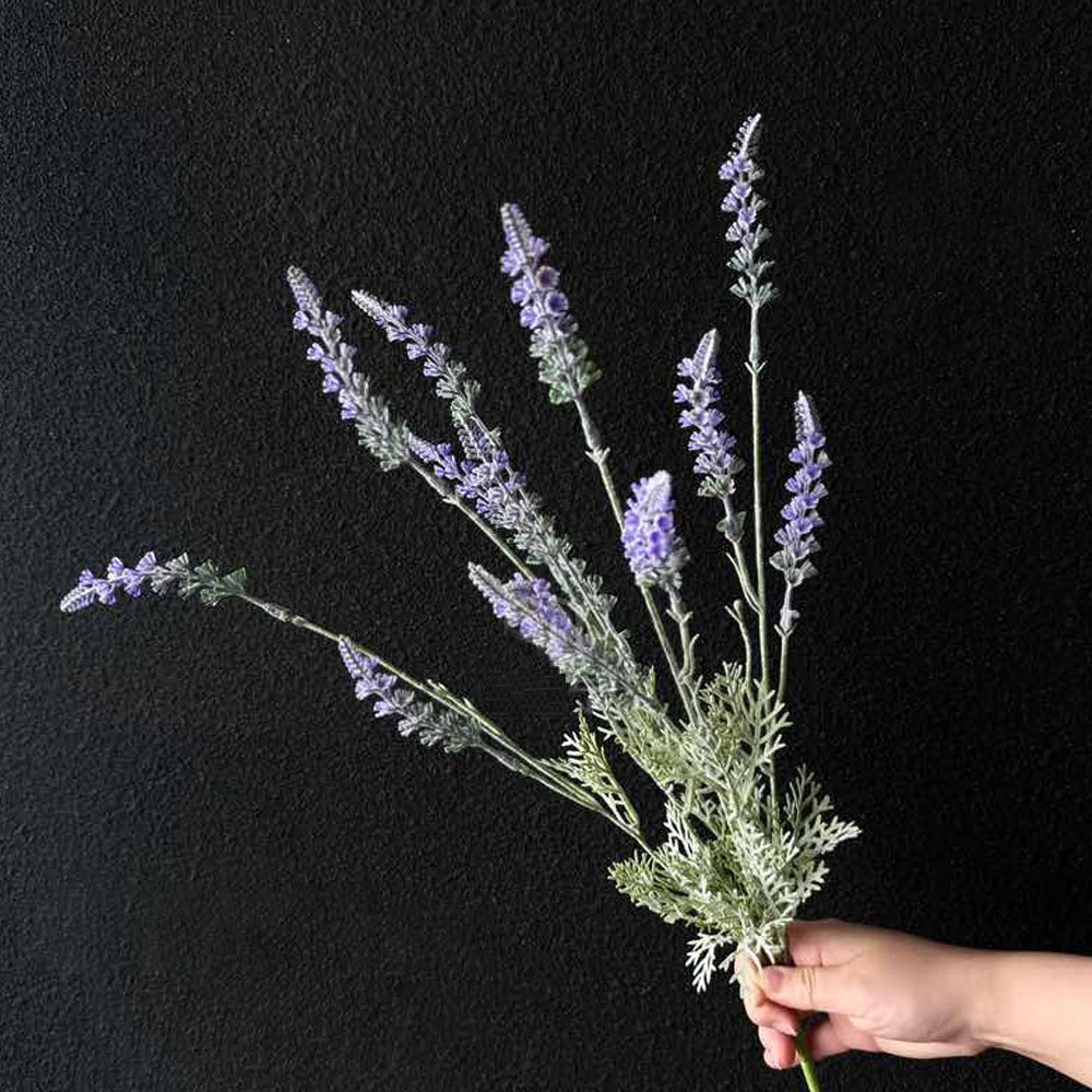 Ramo de lavanda con mango morado