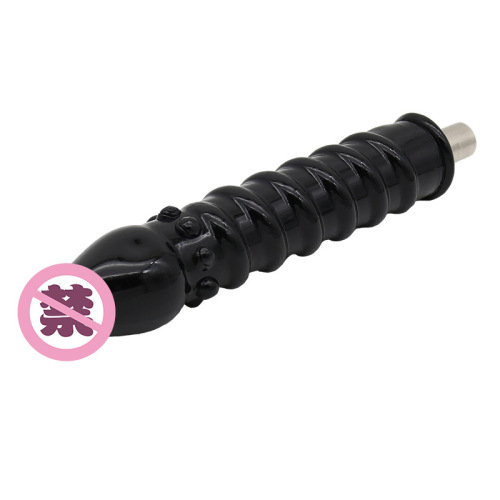 Cannons Accessories Simulation Penis Black Soft Rotating Threaded Female Pleasure Stick Adult Female Masturbation Fake Penis