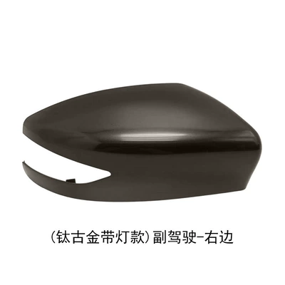 Rear mirror/rearview mirror assembly, Housing, Reversing Mirror Cover, Models from - titanium-with-light-on-the-right-side-of-the-co-pilot
