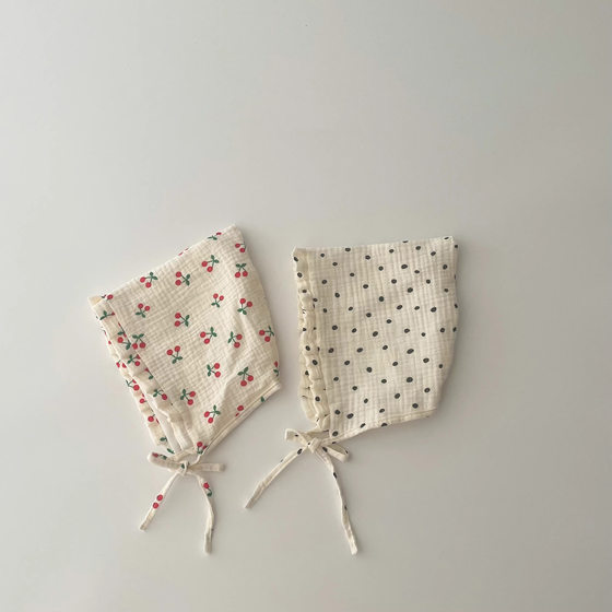 One Pan Korean baby hat spring and autumn new cute ins super cute fontanelle baby baby fetal cap wholesale