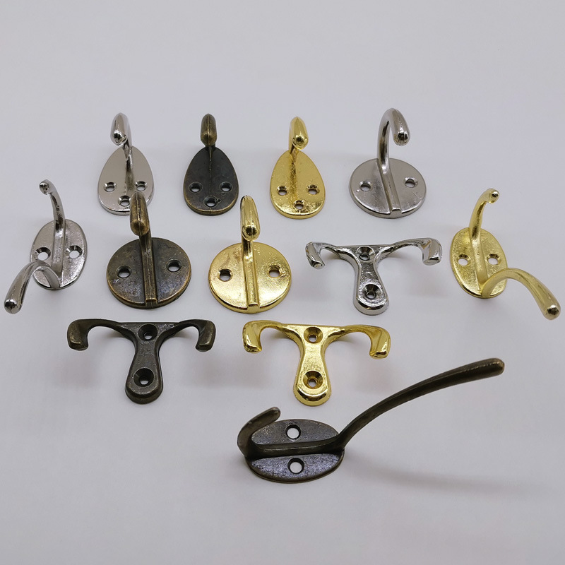 Muebles puerta de cocina trasera gancho pared baño toalla gancho de baño gancho de ropa bronce dorado único