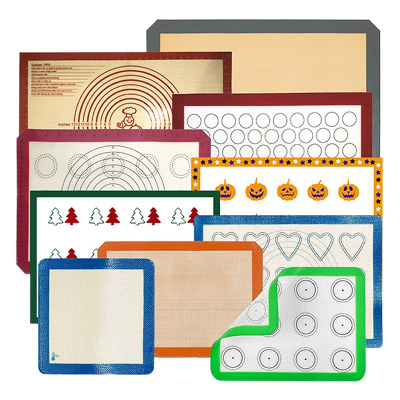 Силиконовый коврик Коврик для духовки Силиконовый термостойкий диск для выпечки Стекловолокно Силиконовый коврик для выпечки Сахар флип-мат Антипригарный коврик для выпечки