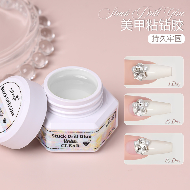 New Nail Art Rhinestone Adhesive, Strong No-Wash Rhinestone Glue, Powerful Glue, Uv Gel, Super Strong Nail Glue for Attaching Rhinestones New Nail Art Rhinestone Adhesive, Strong No-Wash Rhinestone Glue, Powerful Glue, Uv Gel, Super Strong Nail Glue for Attaching Rhinestones