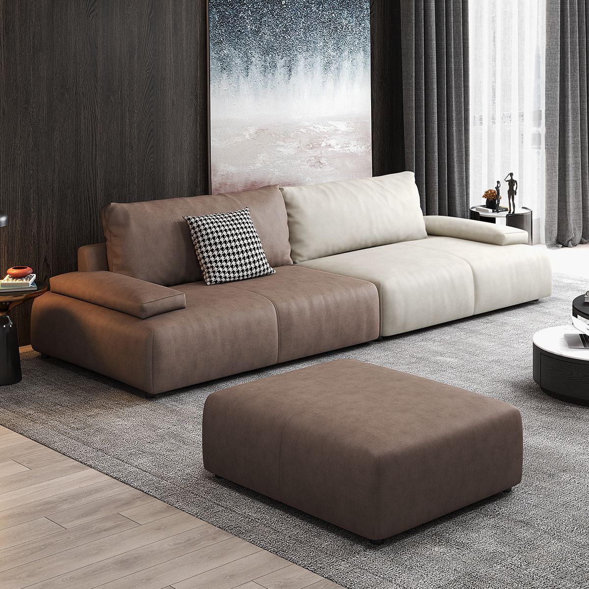 Italian Minimalist Tech Fabric Sofa Small Apartment Set Home Light Luxury Trendy Ins Style Straight Washable Sofa