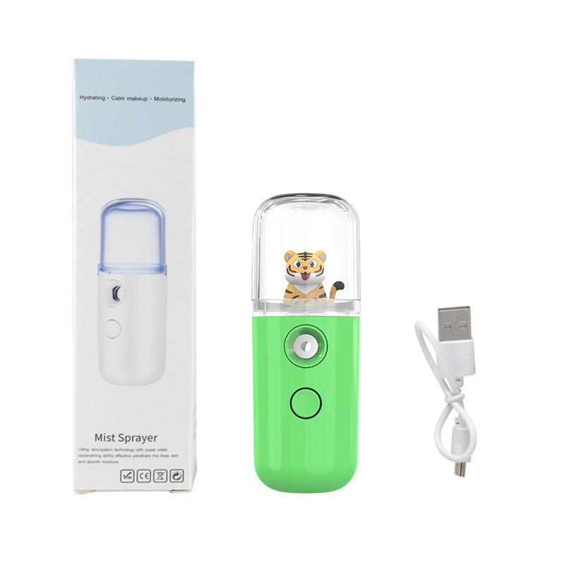 NANO まる子ちゃん噴霧器ポータブル水分補給器具加湿器保湿ハンドヘルドフェイシャルスチーマー次亜塩素酸消毒水|undefined