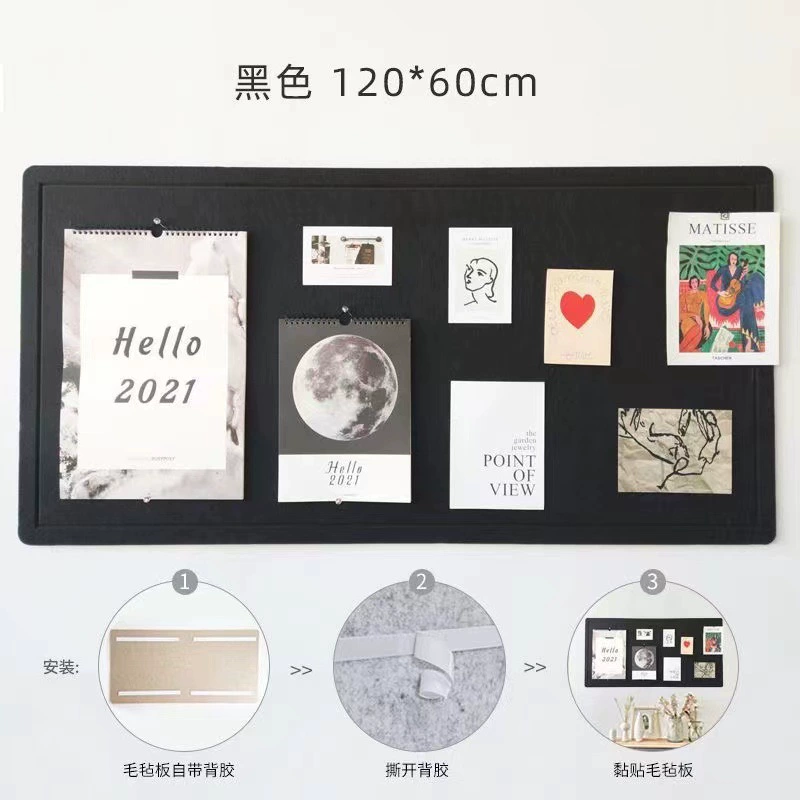 Настенная наклейка с felt board самоклеящаяся для детского сада, экспонаты в классе, пробковая доска, стенка для фото, объявление бар