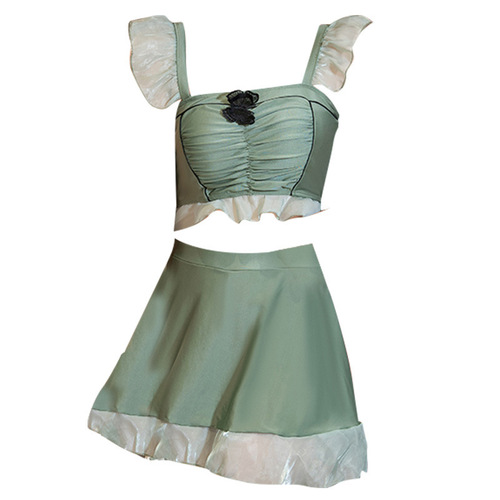 【Clearance Special Price】Women's Separate Slimming Belly Covering Swimsuit Small Bust Pushing Up Swimwear Factory Processing Wholesale