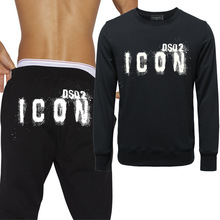 ICON圆领卫衣男士运动套装春秋季男士休闲全棉卫衣卫裤潮流两件套