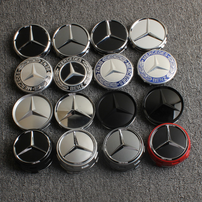 Mercedes Wheel Hub Cap Logo E300L C260L S350 R-Class ml Glk Glc Tire Logo Wheel Center Emblem