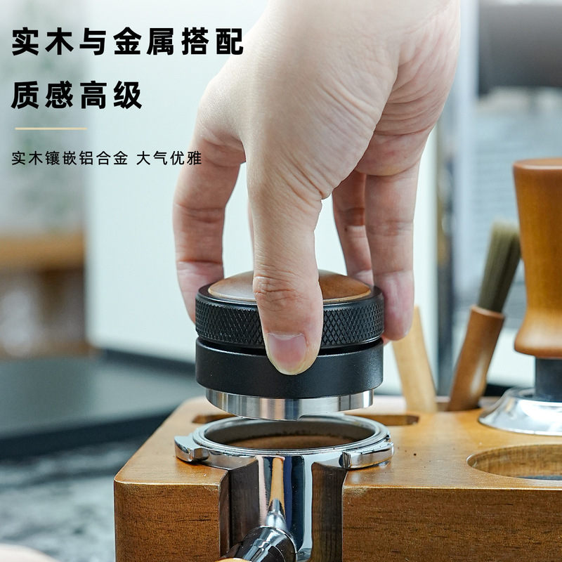 Coffee Machine Powder Distributor 51/53/58mm Stainless Steel Tamper with Adjustable Gravity, Italian-Style Tamper Set
