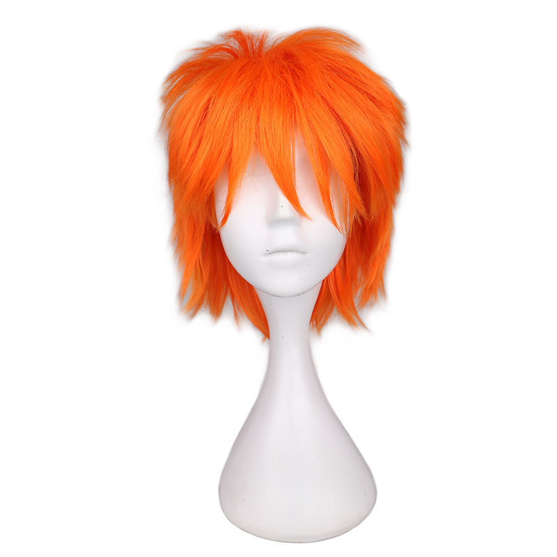 Cross-Border European and American Cosplay Anime Wig Universal Color Harajuku Anti-Curling Men's Short Hair Anti-Curling Style - photo 22