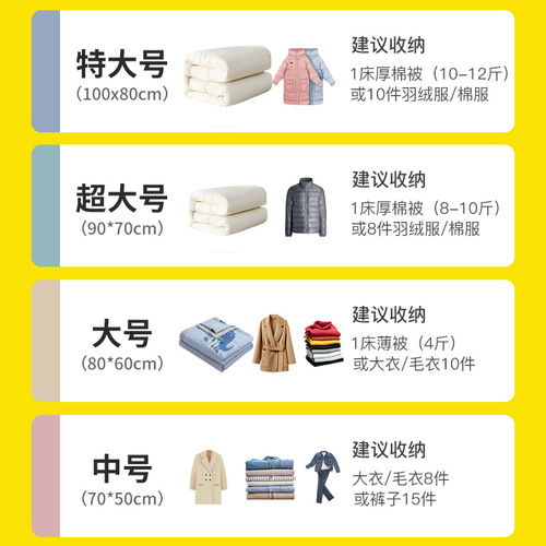 Vacuum storage bag, household clothes bag, quilt sweater, electric pump, air pump, storage bag, sealed thickened compression bag