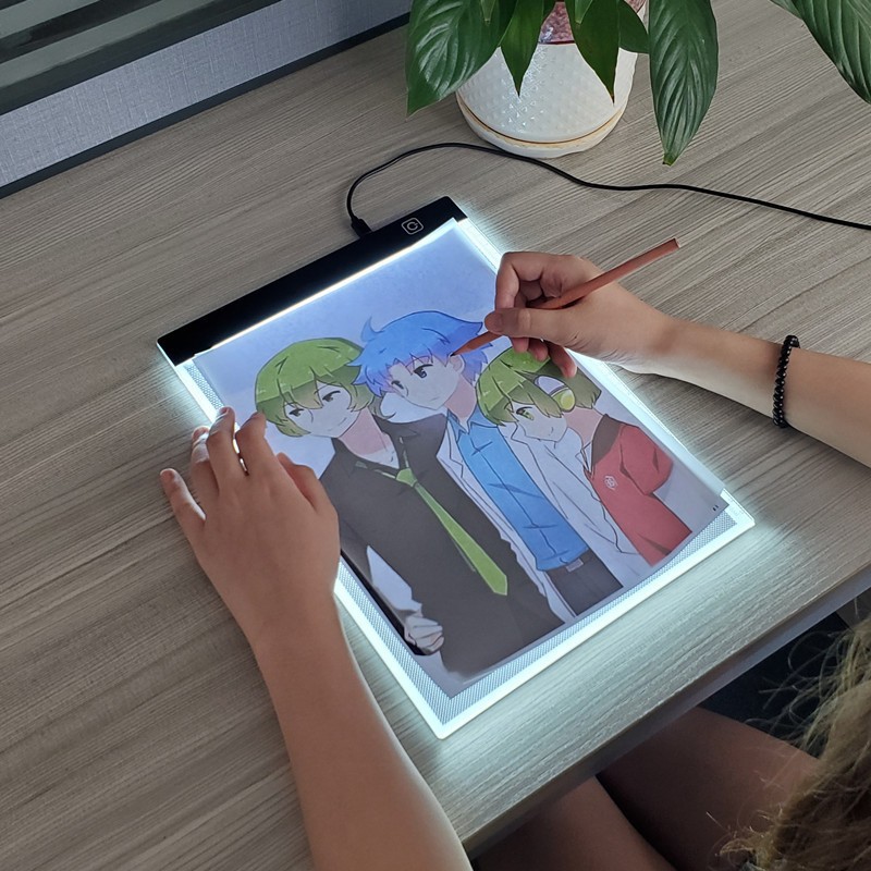 Tablero de Dibujo Yingke, Tablero de Luz LED, Tablero de Pintura al Óleo, A5A4A3, Tablero de Dibujo de Animación para Niños, Suministros de Dibujo al por Mayor