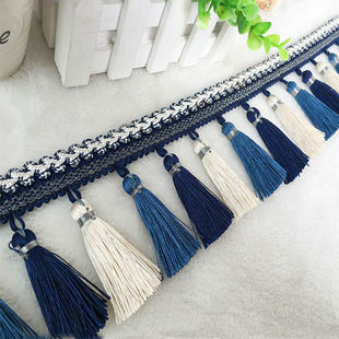 Yitou loose rice tassel curtain Tianhe lace accessories decorative cloth sofa clothes lace European curtain hanging ear accessories