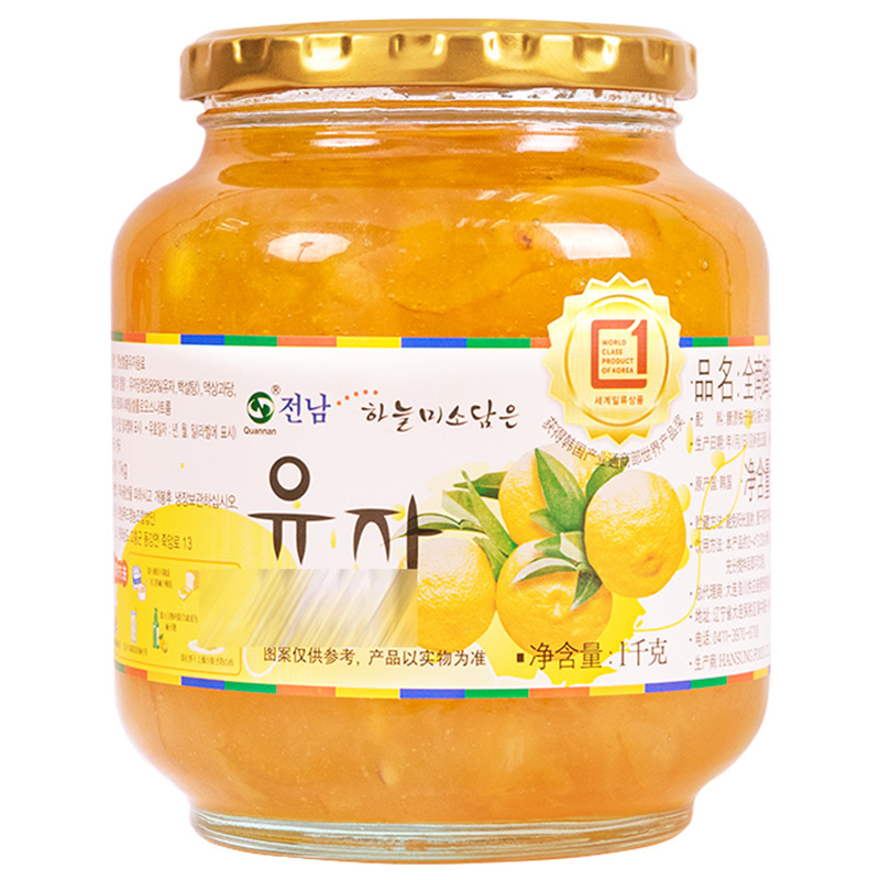 韓国輸入全南ハニーグレープフルーツティー 1kg×2缶 水に浸して飲むフルーツティー グレープフルーツソース ホットドリンク|undefined