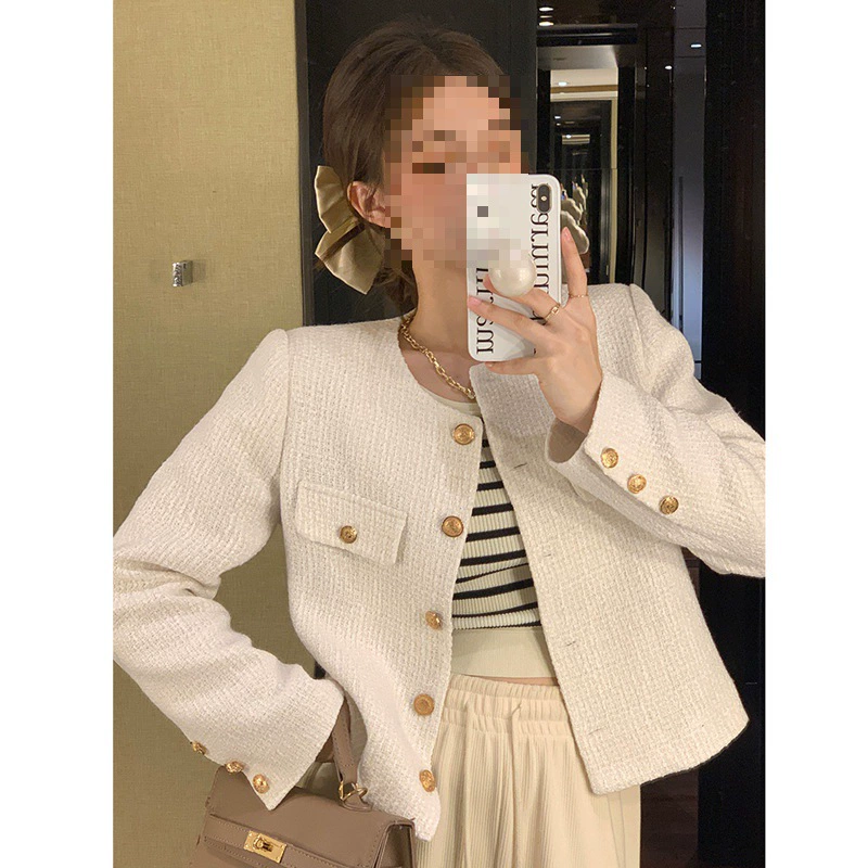 Теплая зимняя короткая куртка, стиль Chanel, коллекция 2023 года, премиум-класса