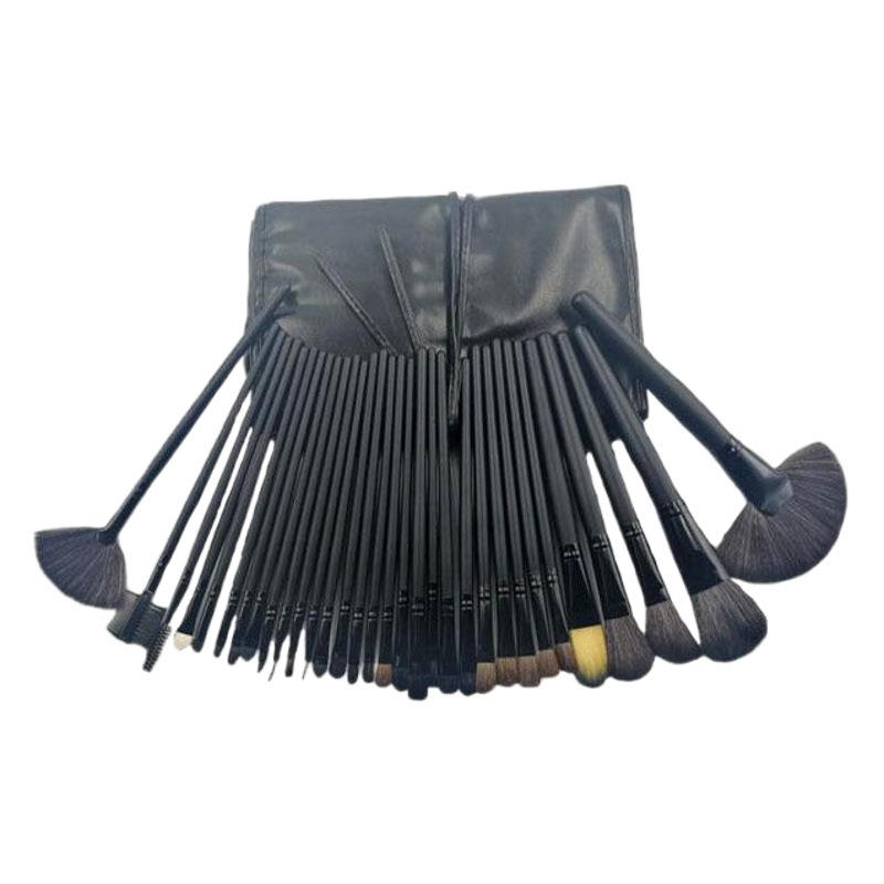 12 unids 15 unids 18 unids 24 unids 32 unids pinceles de maquillaje traje negro/Rosa/color de madera pinceles de maquillaje herramientas de belleza