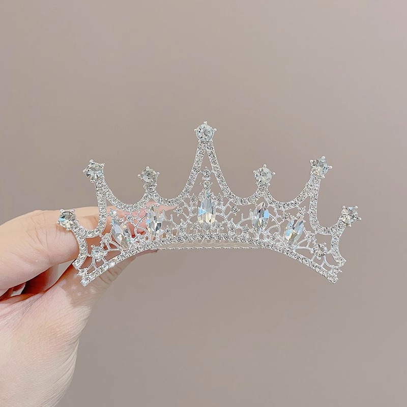 Pein de cabello de diamante de corona princesa de alta gama pein de cabello de niñas pein de cabello de niñas clip de cabello