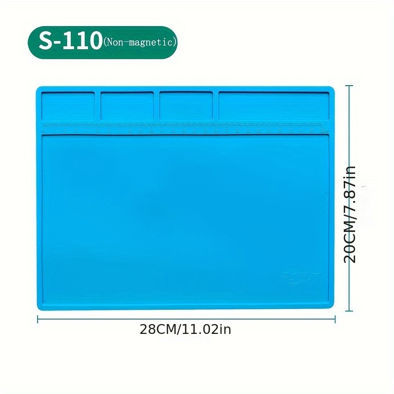 Tapete de Silicona Antiestático S-160 Magnético para Reparación de Celulares image 7