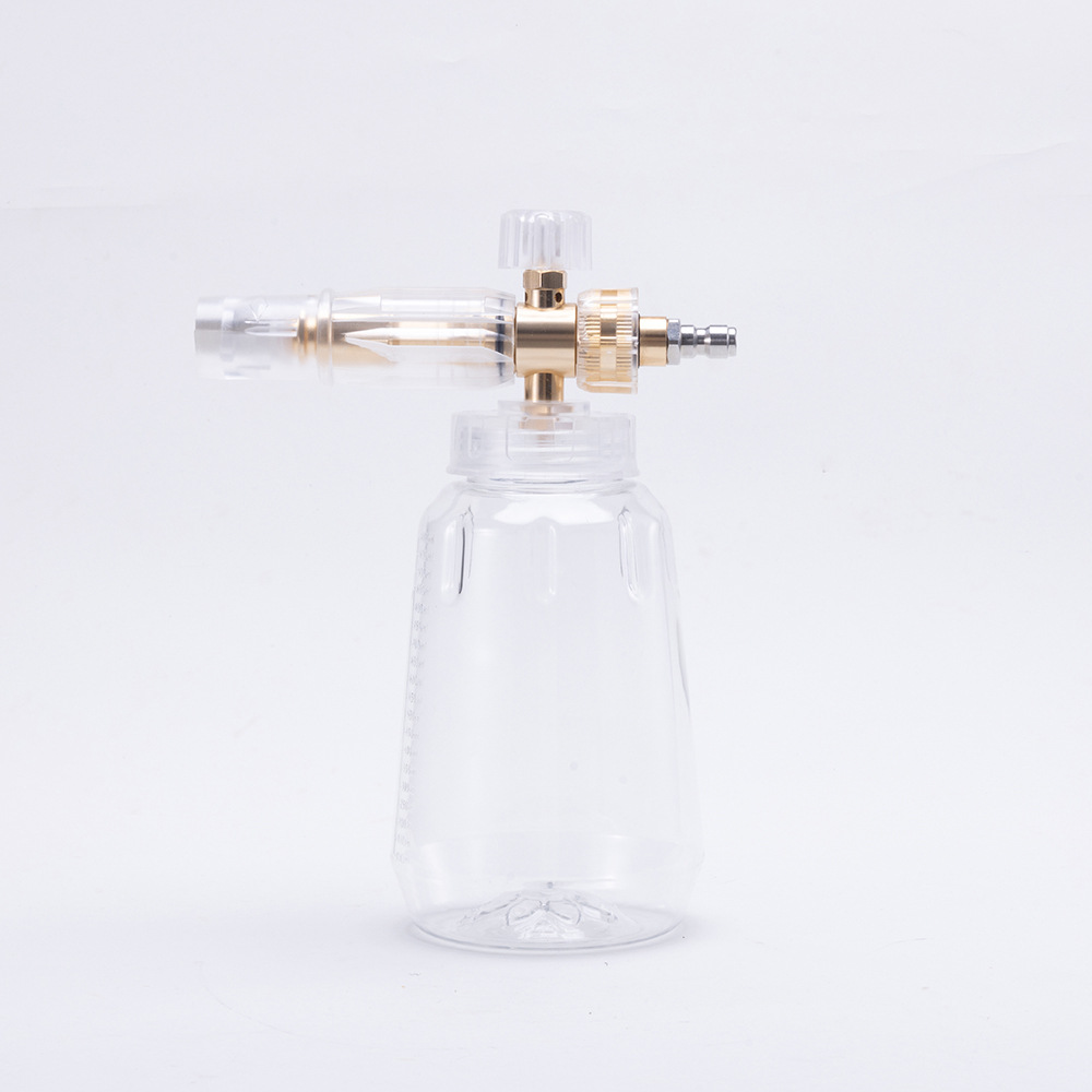 No. 4 Aluminum Transparent High-Pressure PA Foam Pot 1L Taizhou Pot High-Pressure Washer Car Wash Water Gun Accessories 1/4