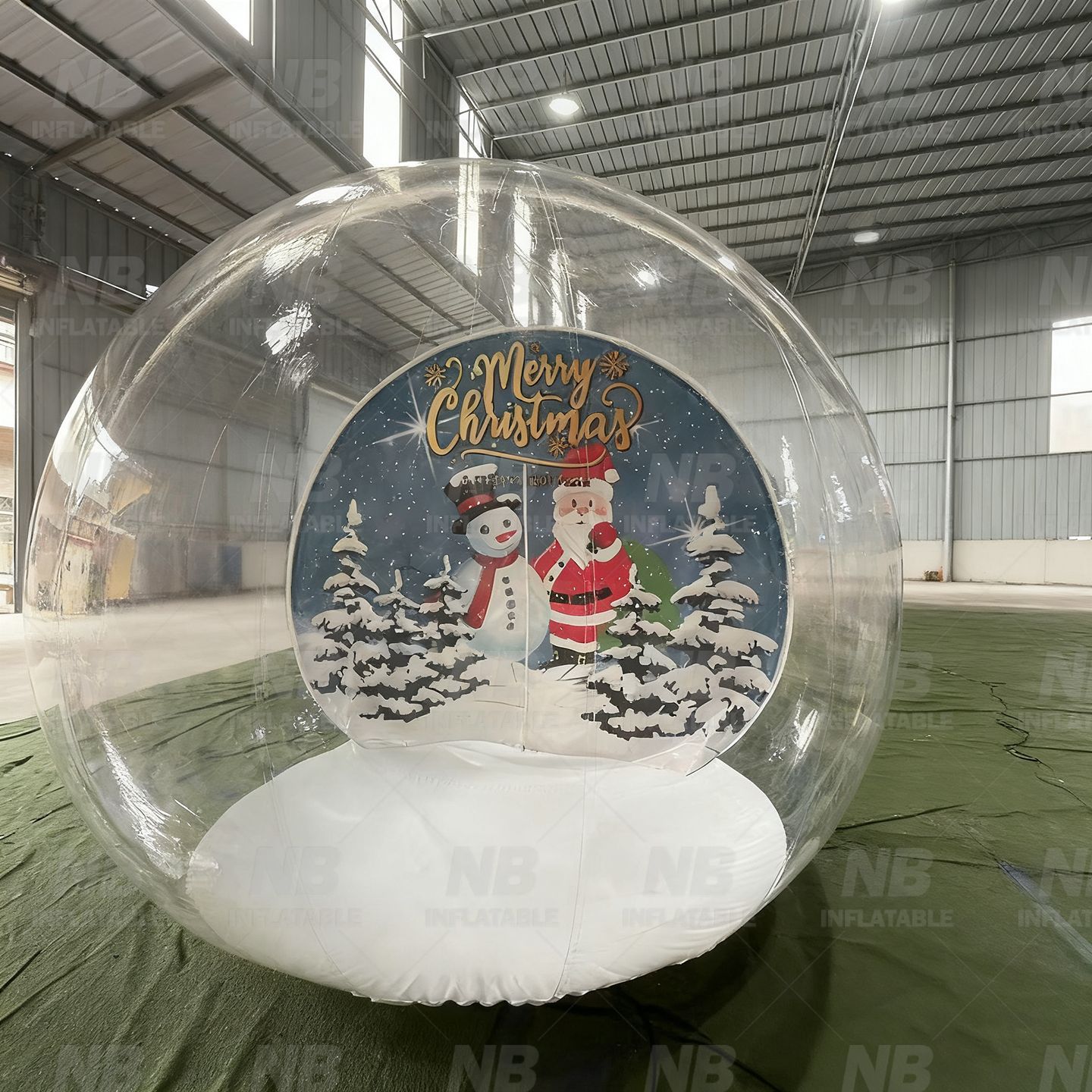 Bolas de nieve de Navidad inflables bolas transparentes exhibición al aire libre props de baile tiendas inflables rojas en línea bubbles inflables