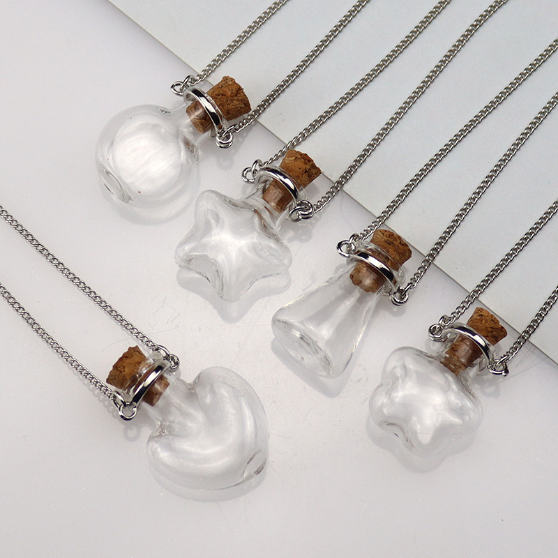 Mode Herzform Glas Handgemacht Unisex Halskette Mit Anhänger 1 Stück display picture 1