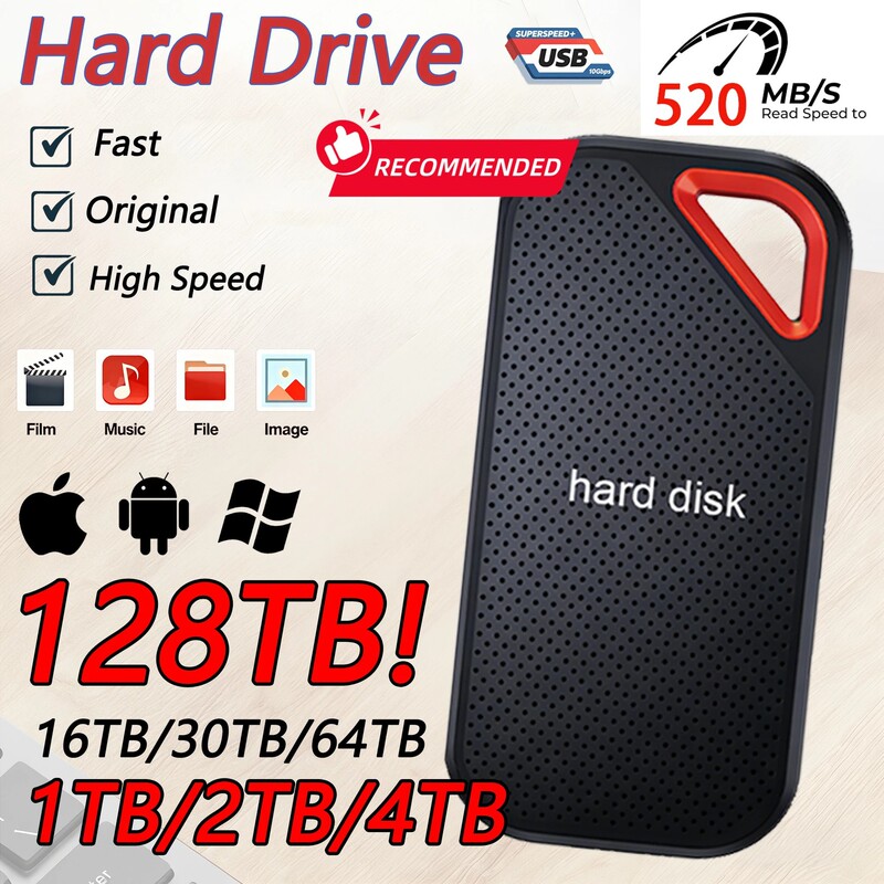 Solid-State Mobile Hard Drive Ssd Pssd E81 1Tb 2Tb 4Tb 6Tb 16Tb 32Tb 64Tb 128t