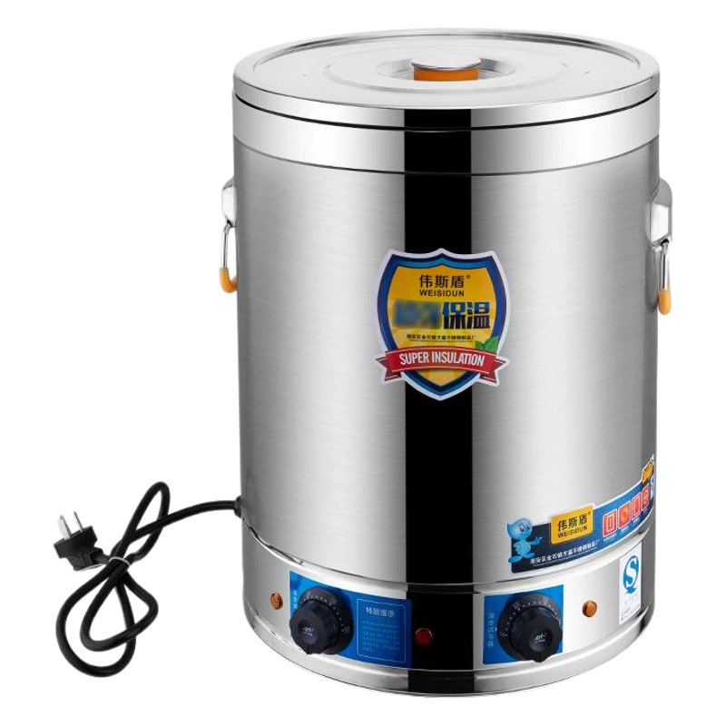 Емкость для кипячения воды из нержавеющей стали, электрическая нагревательная емкость для приготовления пищи, нагревательная и изоляционная емкость, специальная емкость большой вместимости для установки торговых точек, емкость для каш и супов, емкость для кипячения воды