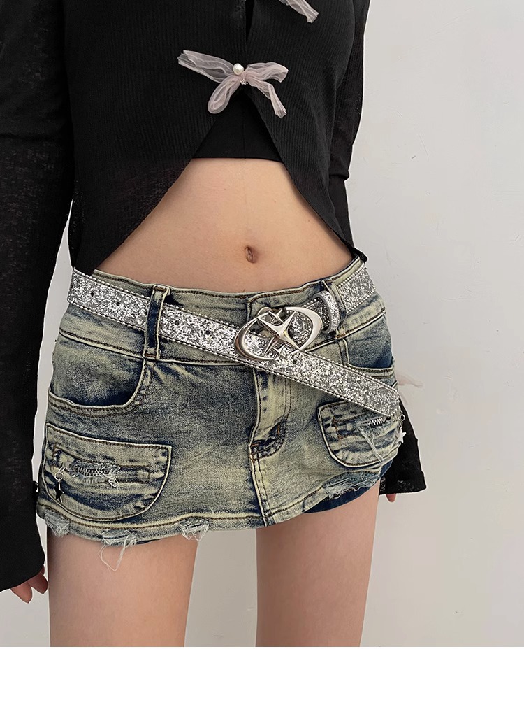 90g Weight Belt Classification 1 Piece Quantity Holiday, Daily Occasion Pu Leather, Alloy Material Solid Color Pattern All Seasons Season Women's Gender Vintage Style, Streetwear Style Vintage Style Streetwear Solid Color Pu Leather Alloy Women's Leather Belts 2
