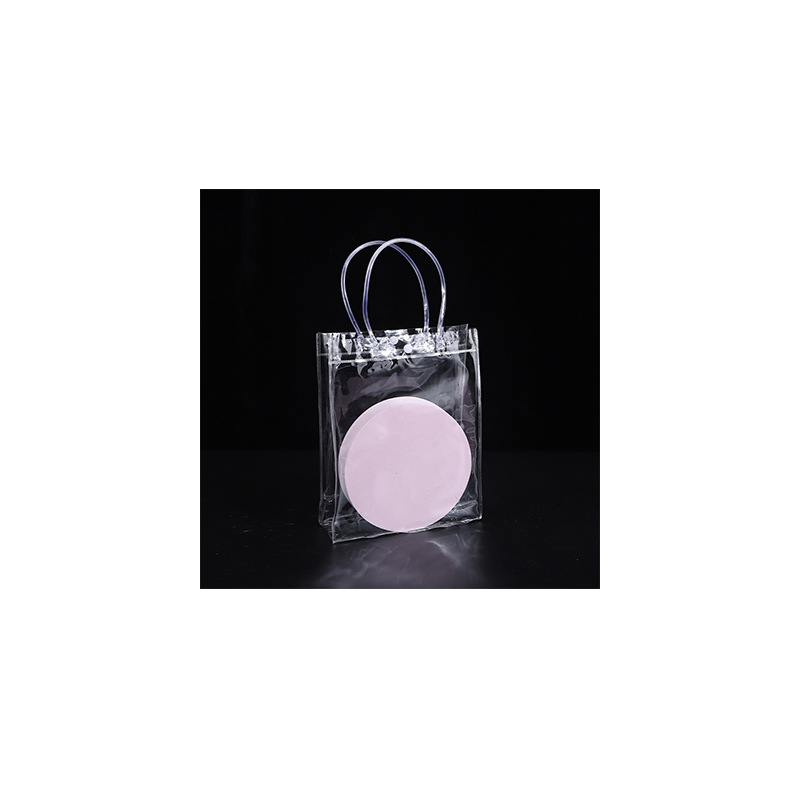 Bolsas transparentes de PVC broches de plástico para llevar bolsas de regalo de boda con regalos de mano bolsas de embalaje pueden imprimir LOGO image 6