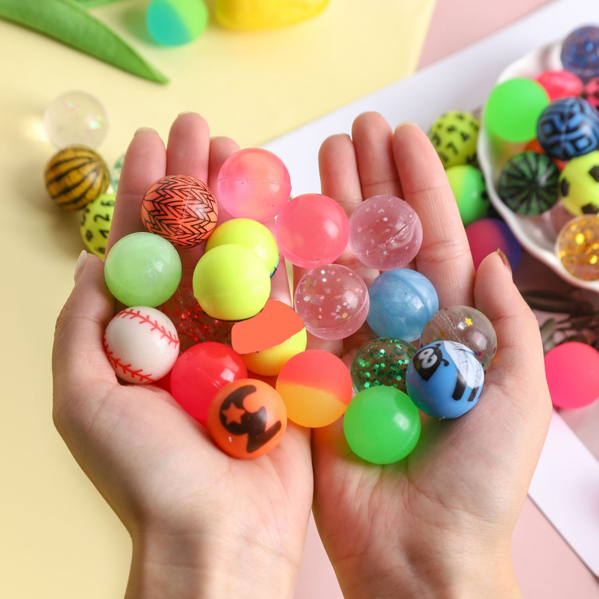 27号浮水弹力球浮水球补货专用100个批发儿童玩具跳球批发价