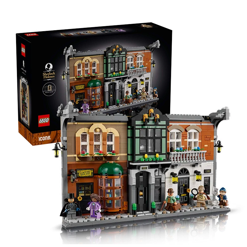 LEGO 10351 Шерлок Холмс Детектив Шерлок Шерлок Книжная полка-декорация Иконная серия Вставляемое украшение из строительного блока