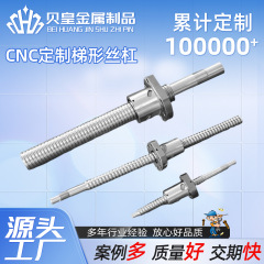 CNC定 制梯形丝杠圆螺母法兰母丝杆套装正压反牙粗牙丝杠套装