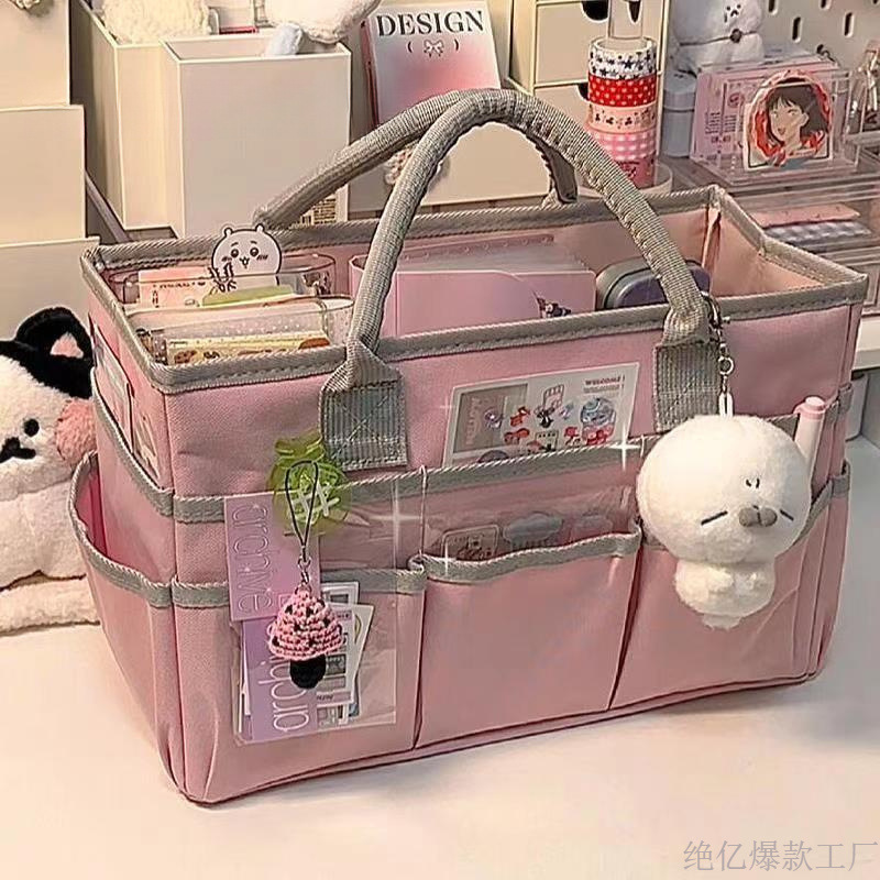 教师便携手提式教具收纳包袋老师分类绘本工文具书本存储批发包邮