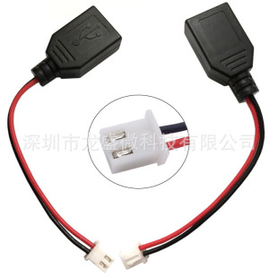 USBĸ�^�DXH2.54-2P���Ӿ�2о�Դusb������PH2.0mm�����B�ӌ���