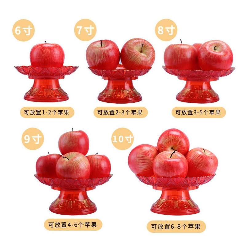 Mu En Plug - glazed fruit plate lotus supply plate home fruit tribute plate fruit disc Buddhist manufacturer wholesale