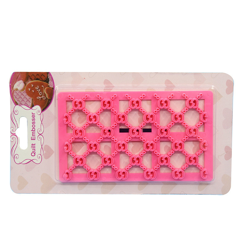 Molde Artesanal para Fondant con Relieve de Cuadros GG, Molde para Imitación de Pastelería, Molde Realista para Hornear Pasteles y Galletas