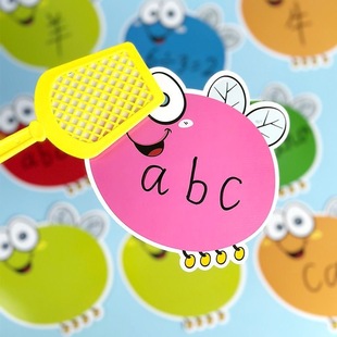 Erasable to write fly game card teaching aids classroom teaching parent-child interaction kindergarten primary school English mathematics