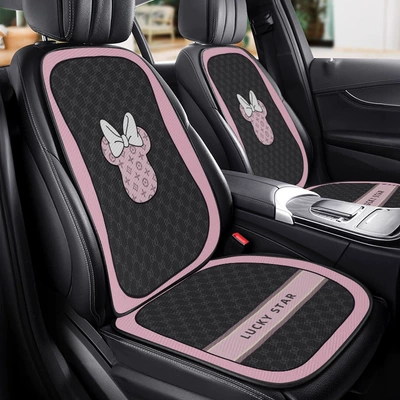 Seat cushion, seat cover Cover for All Seasons, Simple - e0533i-pink-minnie-driving-seat-set-velvet-pad-a03-code
