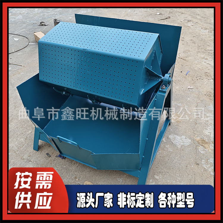 六角滚筒抛光机 批量火烧贴除锈干磨机 200L金属铁件六角磨光机